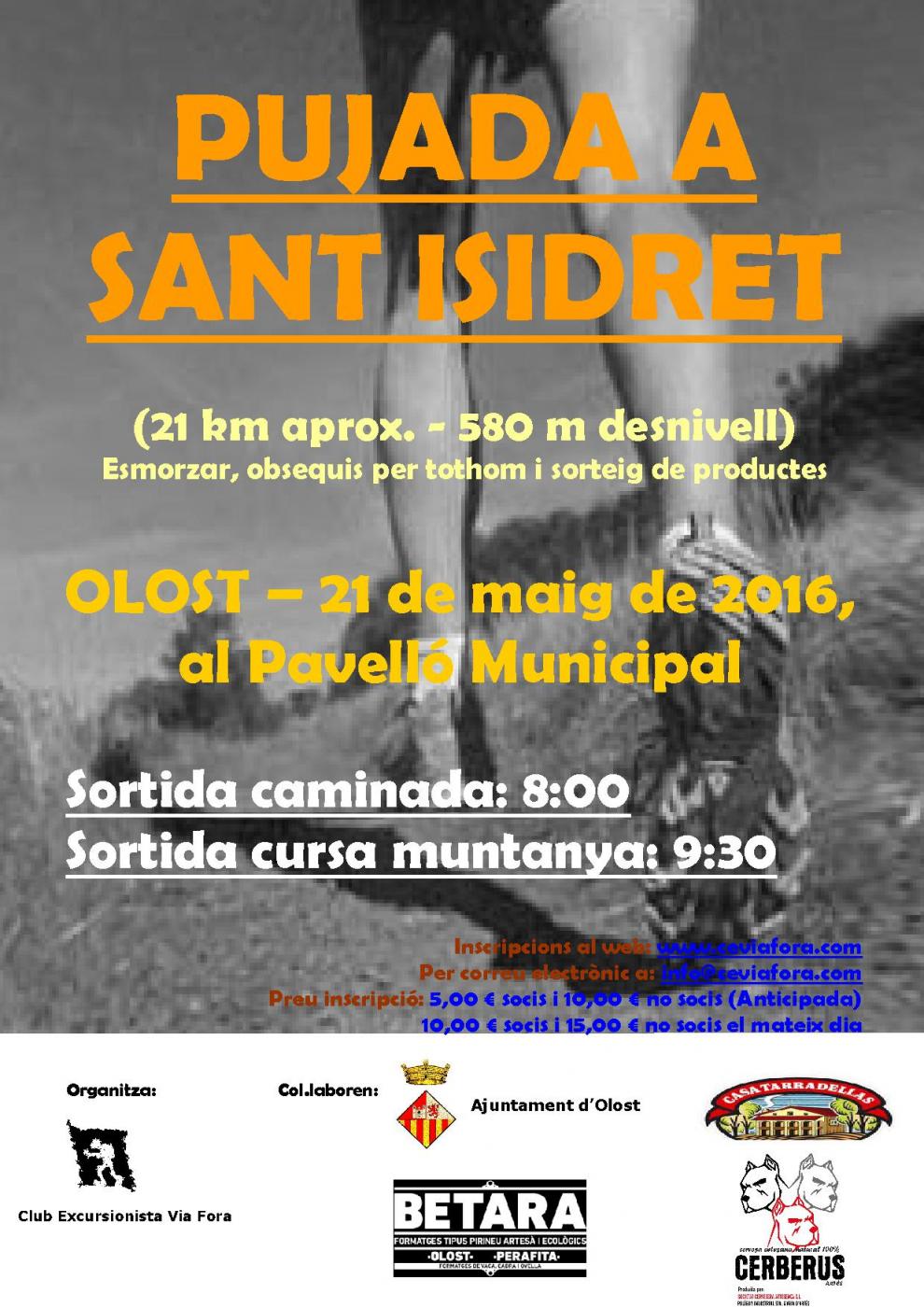 Pujada a Sant Isidret, coneix el punt més alt d'Olost corrent o caminant